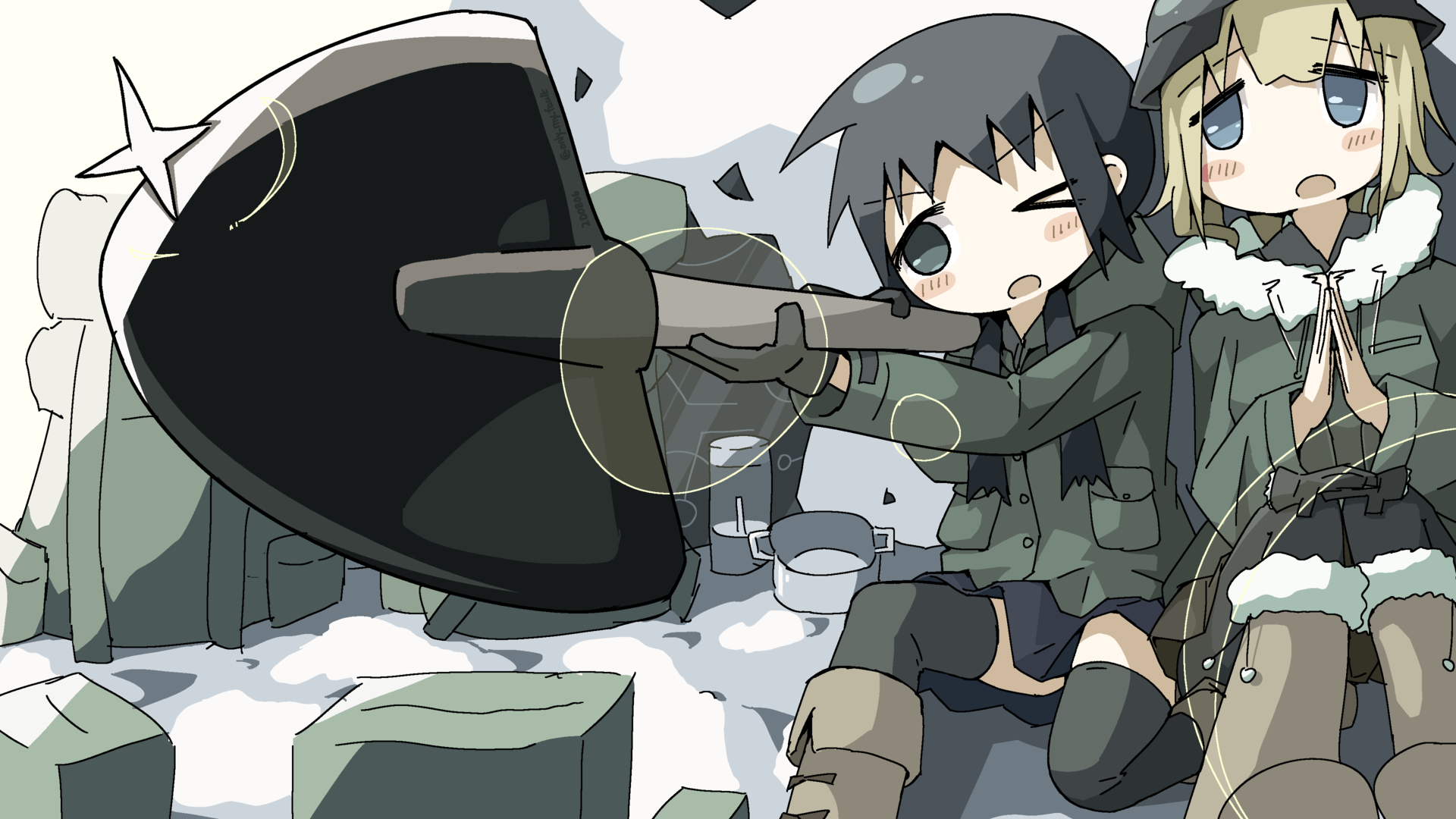 Girls last tour манга скачать фото 72